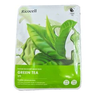 K Beauty Korean firming moisturizing set of 9 Ricocell Green tea sheet masks